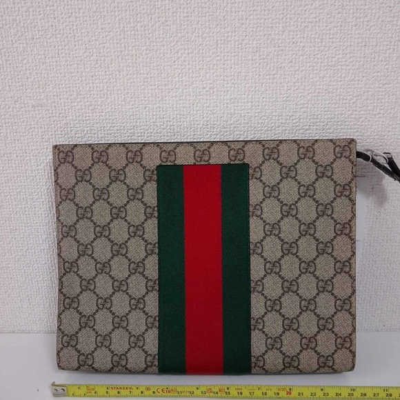 GUCCI  Ophidia leather clutch bag - Picture 2 of 16